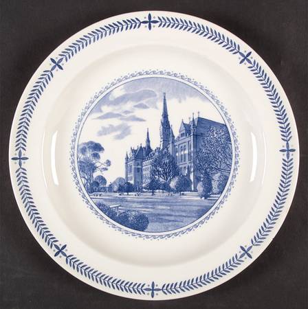 Georgetown University Blue Dinner Plate
