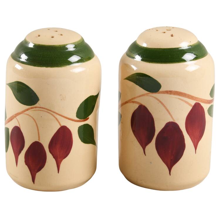 American Red Bud Barrel Shape Salt and Pepper Set