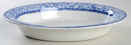 Plum Blossom 10" Oval Vegetable Bowl