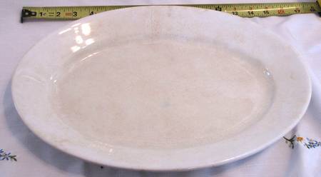 WW107 16" Oval Serving Platter