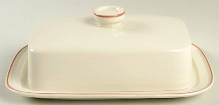 Peach Square Covered Butter