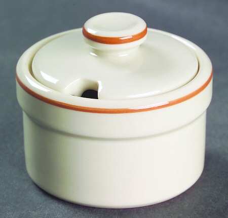 Peach Mustard Jar & Lid