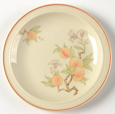 Peach Bread & Butter Plate