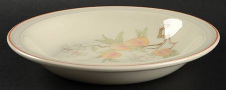 Peach Rim Soup Bowl