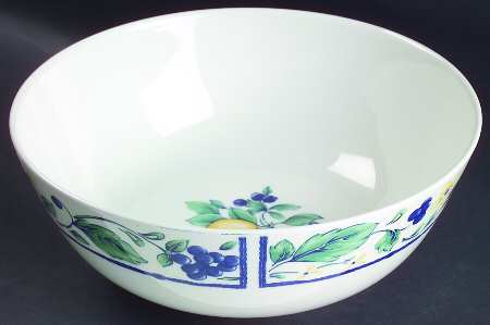 Flowering Vine 10" Large Salad Serving Bowl