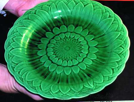 Green Glaze Dinner Plate