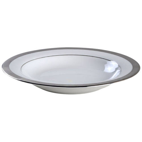 Pantheon Platinum Large Rim Soup Bowl