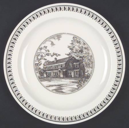 Westminster School Brown Dinner Plate