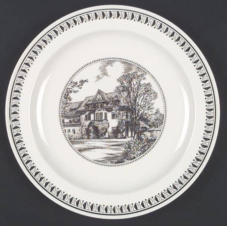Westminster School Brown Dinner Plate