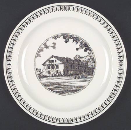 Westminster School Brown Dinner Plate