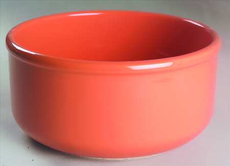 Solid Colours Orange 8" Round Vegetable Bowl