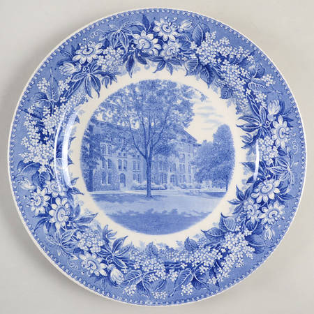Denison University Blue Dinner Plate