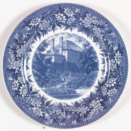Denison University Blue Dinner Plate