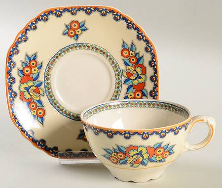Manchu Flat Cup & Saucer Set