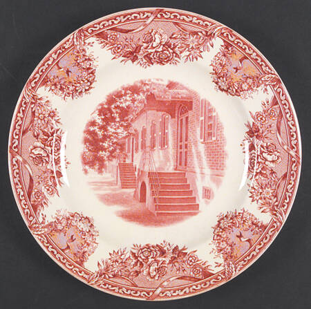 Salem College Pink Dinner Plate