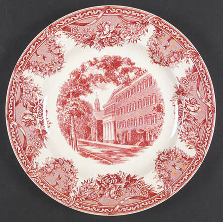 Salem College Pink Dinner Plate