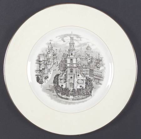 Old London Views  Dinner Plate