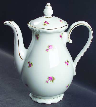 Rosette Coffee Pot & Lid