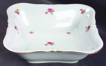 Rosette 8" Square Vegetable Bowl