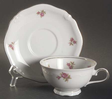 Rosette Footed Cup & Saucer Set