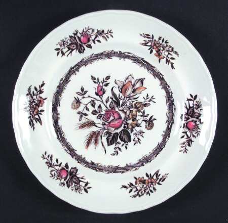 Rosedale Brown (No Rope Edge) Salad Plate