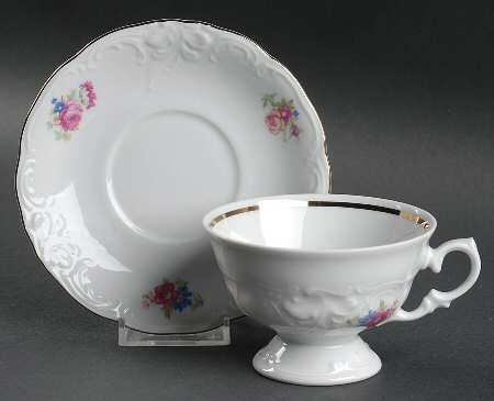 WAV11 Footed Cup & Saucer Set