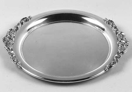 Baroque (Silverplate, Hollowware, Older) Silverplate Card Tray
