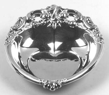 Baroque (Silverplate, Hollowware, Older) Silverplate Heart Bon Bon Bowl