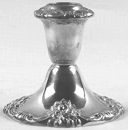 Baroque (Silverplate, Hollowware, Older) 3" Console Candleholder
