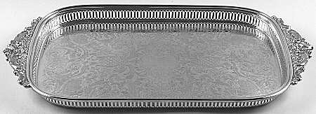 Baroque (Silverplate, Hollowware, Older) 24" Gallery Tray