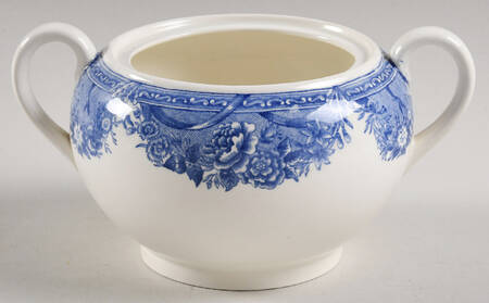 Salem College Blue Sugar Bowl No Lid