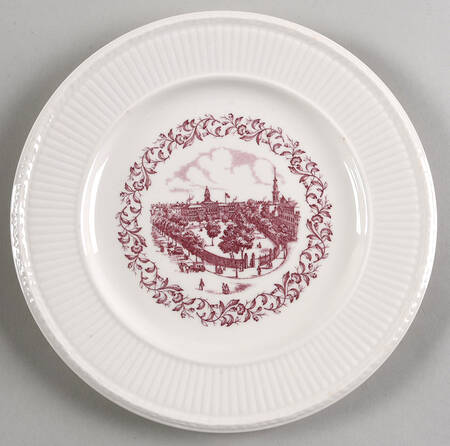 Scenes of Old New York Salad Plate