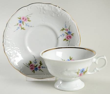 WAV13 Footed Cup & Saucer Set