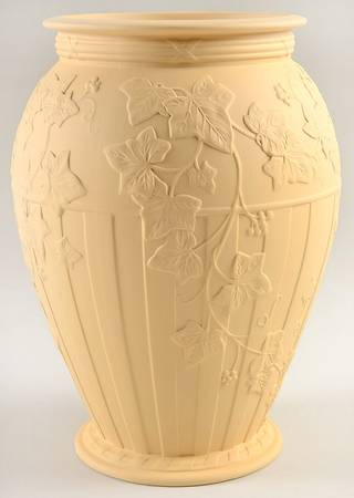 Doric Ivy Cane Jasperware Statement Vase