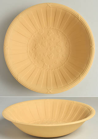 Doric Ivy Cane Jasperware Round Statement Bowl