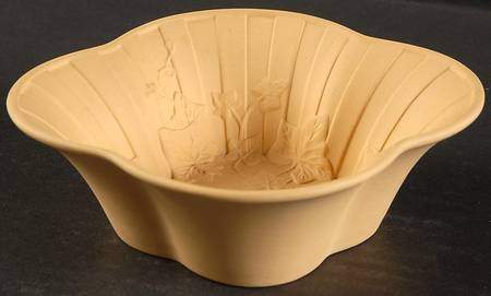 Doric Ivy Cane Jasperware Medium Candy Dish