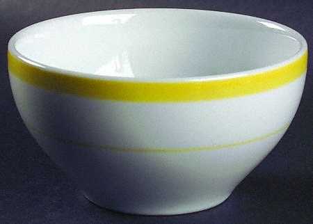 Brasserie Yellow (Band and Verge) Soup/Cereal Bowl