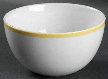 Brasserie Yellow (Band and Verge) Soup/Cereal Bowl