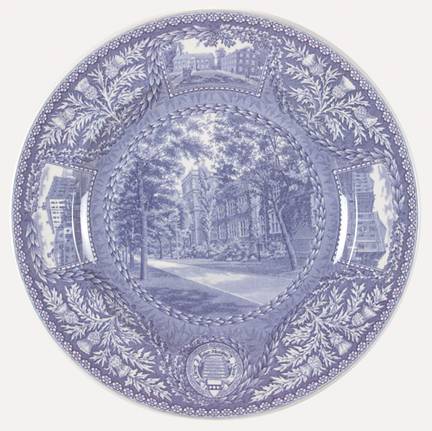 University of Pennsylvania Blue Dinner Plate