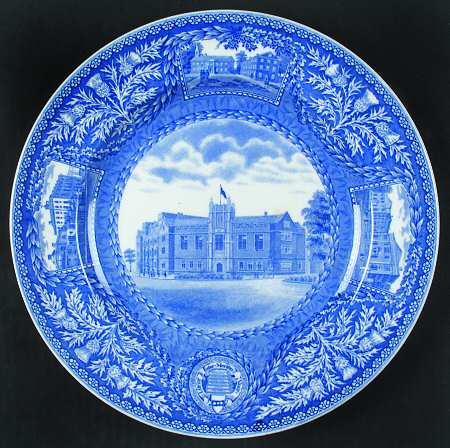 University of Pennsylvania Blue Dinner Plate