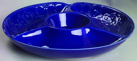 Angelica Blue 1 Piece Chip & Dip