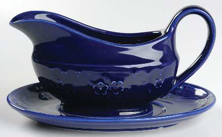 Angelica Blue Gravy Boat & Underplate