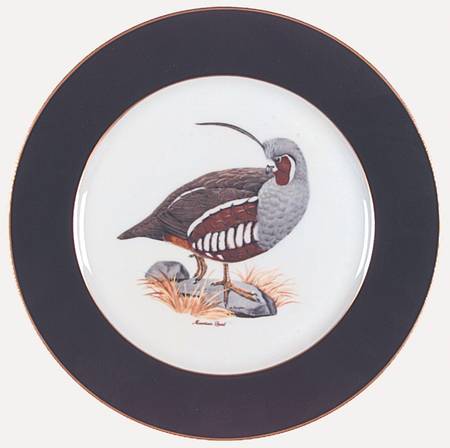 American Game Birds Dinner Plate