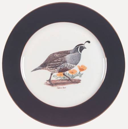 American Game Birds Dinner Plate