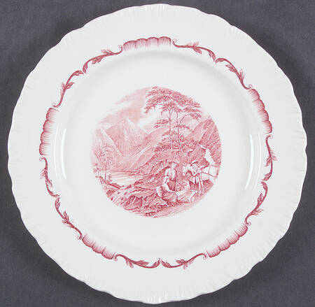 Salvator Red Salad Plate