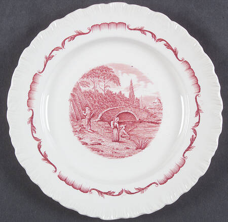 Salvator Red Salad Plate