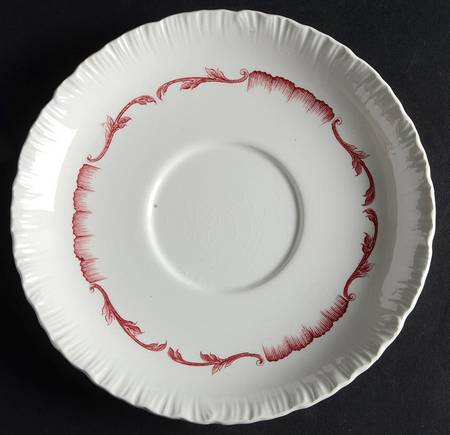 Salvator Red Saucer for Flat Cream Soup Bowl
