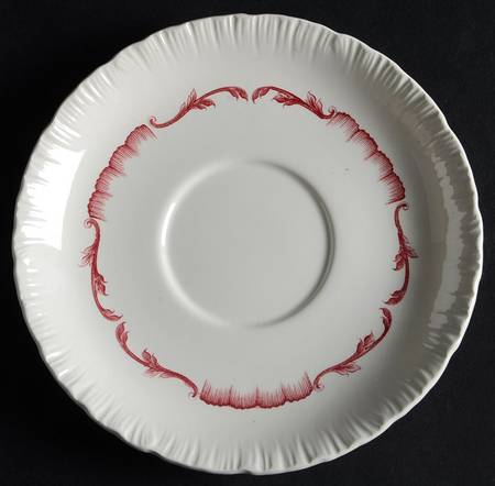 Salvator Red Saucer for Flat Cream Soup Bowl