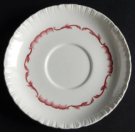 Salvator Red Saucer for Flat Cream Soup Bowl