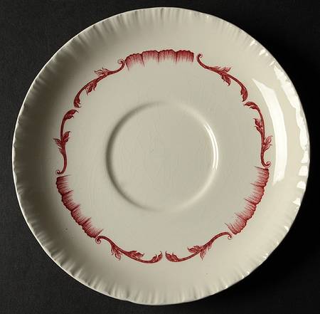 Salvator Red Saucer for Cream Soup Bowl